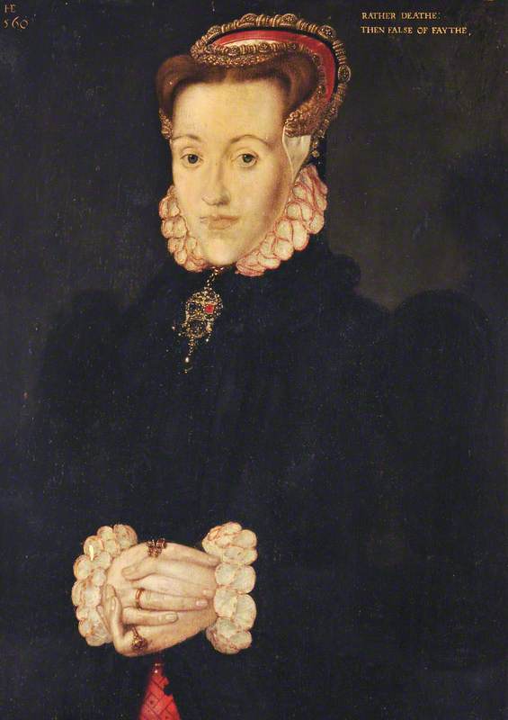 'Portrait of a Lady, Called Anne Ayscough or Askew (1521–1546), Mrs Thomas Kyme' by Hans Eworth, 1560. Wikimedia Commons URL: http://commons.wikimedia.org/wiki/File%3AHans_Eworth_Portrait_of_a_Lady_call_Anne_Ayscough.jpg